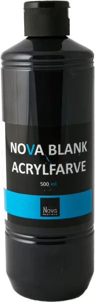 Peinture acrylique brillante Nova 500 ml. Noir