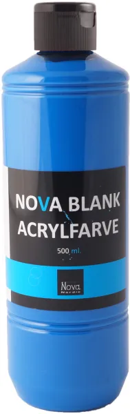 Peinture acrylique brillante Nova 500 ml. Bleu primaire
