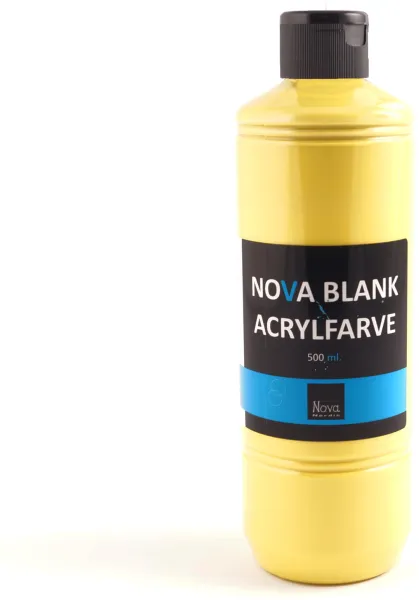 Peinture acrylique brillante Nova 500 ml. Jaune primaire
