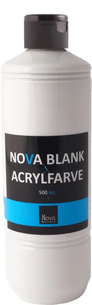 Peinture acrylique brillante Nova 500 ml. Blanc