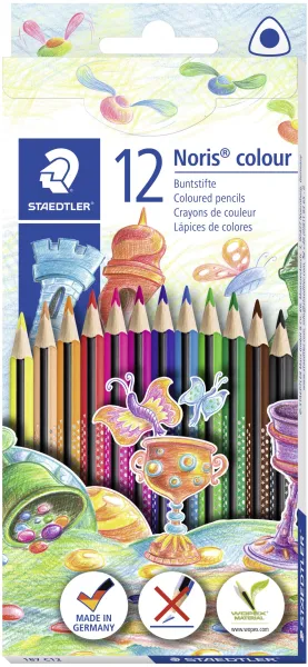 Crayons de couleur Noris WOPEX triangulaires (12)