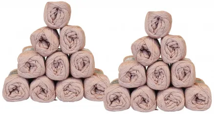 Mayflower Cotton 8/4 Lot de fils Unicolor 1489 Rose Poussiéreux - 20 pcs - Mayflower Cotton 8/4 Lot de fils Unicolor 1489 Rose Poussiéreux - 20 pcs