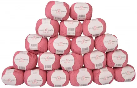 Infinity Hearts Rose 8/4 Pack de fils Unicolor 29 Vieux rose - 20 pcs - Infinity Hearts Rose 8/4 Pack de fils Unicolor 29 Vieux rose - 20 pcs