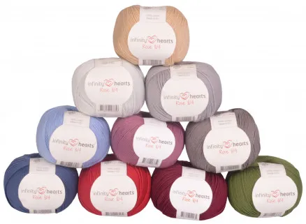 Infinity Hearts Rose 8/4 Pack de fils 08 Couleurs atténuées - 10 pcs - Pack de fils 08 Couleurs atténuées