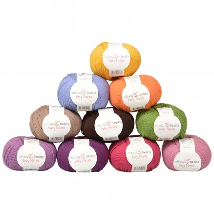 Infinity Hearts Baby Merino Pack de fils 09 Été - 10 pcs - Infinity Hearts Baby Merino Pack de fils 09 Été
