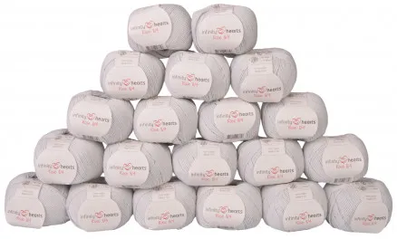 Infinity Hearts Rose 8/4 Pack de fils Unicolor 232 Gris clair - 20 pcs - Infinity Hearts Rose 8/4 Pack de fils Unicolor 232 Gris clair - 20 pcs