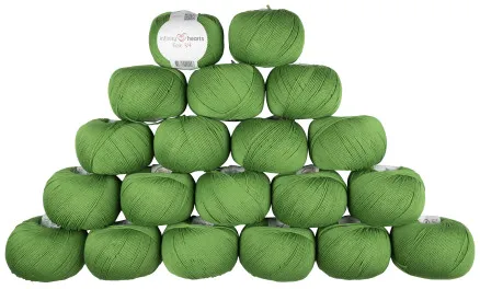 Infinity Hearts Rose 8/4 Pack de fils Unicolor 156 Vert - 20 pcs - Infinity Hearts Rose 8/4 Pack de fils Unicolor 156 Vert - 20 pcs