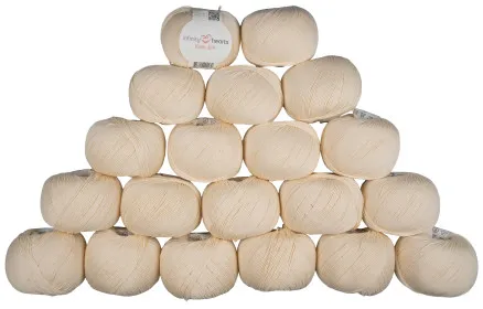 Infinity Hearts Rose 8/4 Pack de fils Unicolor 172 Naturel - 20 pcs - Infinity Hearts Rose 8/4 Pack de fils Unicolor 172 Naturel - 20 pcs