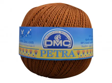 DMC Petra n° 8 Fil à crocheter Unicolor 5434 Brun doré
