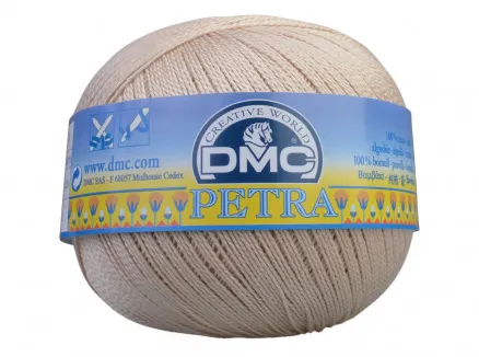DMC Petra n° 8 Fil à crocheter Unicolor 5712 Blé clair