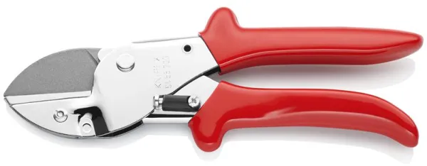 Cisaille à moulures Knipex chromée, avec poignées en plastique 200 mm